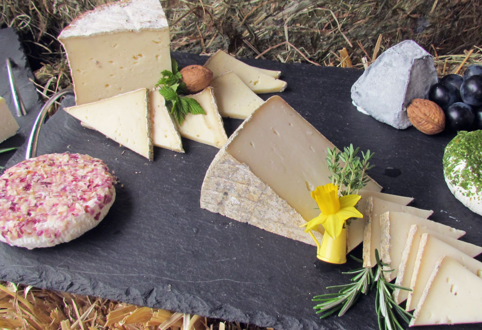Plateau de fromages de la Ferme du Cabriolait